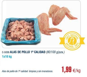 Oferta de Alas de pollo por 1,99€ en Abordo