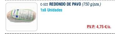 Oferta de Redondo de pavo por 4,75€ en Abordo