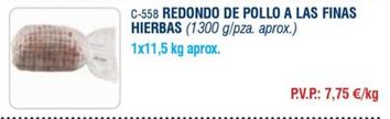 Oferta de Redondo de pollo por 7,75€ en Abordo