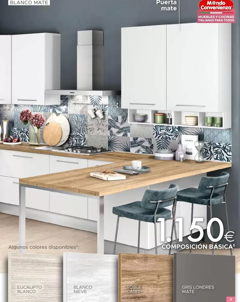 Oferta de Muebles Y Cocinas Italianas por 1150€ en Mondo Convenienza