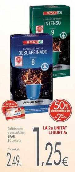 Oferta de Café por 2,49€ en Valvi Supermercats