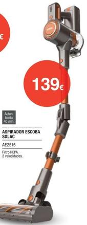 Oferta de Solac - Aspirador Escoba AE2515  por 139€ en Milar
