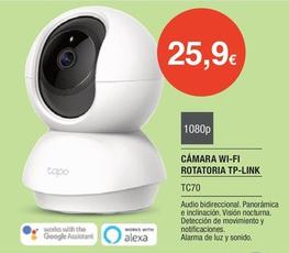 Oferta de Tp-link - Cámara Wi-fi Rotatoria TC70 por 25,9€ en Milar