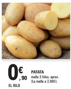 Oferta de Patatas por 0,9€ en E.Leclerc