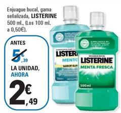 Oferta de Listerine - Enjuague Bucal por 2,49€ en E.Leclerc