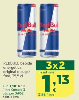 Oferta de Red Bull - Bebida Energética Original  por 1,7€ en HiperDino