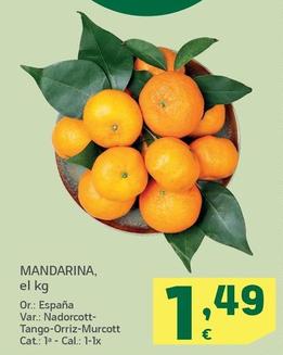Oferta de Mandarina por 1,49€ en HiperDino
