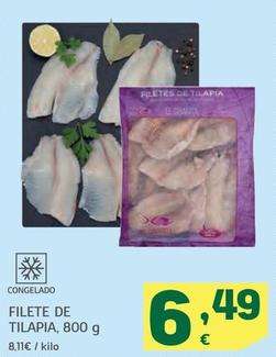 Oferta de Filete De Tilapia por 6,49€ en HiperDino