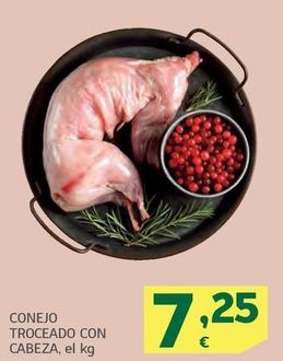 Oferta de Conejo Troceado Con Cabeza por 7,25€ en HiperDino