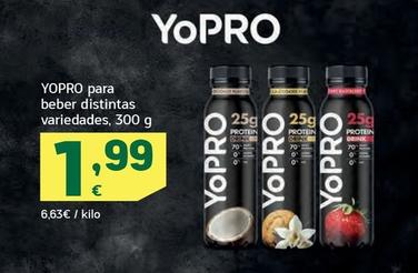 Oferta de Yopro - Para Beber Distintas Variedades por 1,99€ en HiperDino