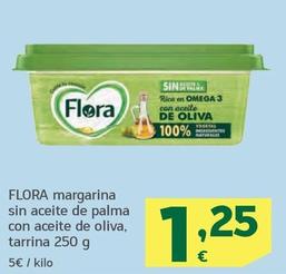 Oferta de Flora - Margarina Sin Aceite De Palma Con Aceite De Oliva por 1,25€ en HiperDino