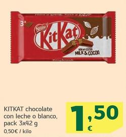 Oferta de Nestlé - Chocolate Con Leche O Blanco por 1,5€ en HiperDino