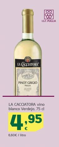 Oferta de La Cacciatora - Vino Blanco Verdejo por 4,95€ en HiperDino