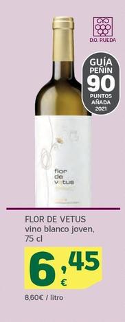 Oferta de Flor De Vetus Vino Blanco Joven por 6,45€ en HiperDino