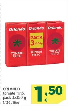 Oferta de Orlando - Tomate Frito por 1,5€ en HiperDino