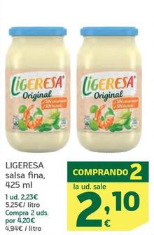 Oferta de Ligeresa - Salsa Fina por 2,23€ en HiperDino