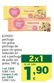 Oferta de Elpozo - Pechuga Sin Grasa por 3,8€ en HiperDino