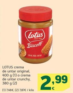 Oferta de Lotus - Crema De Untar Original por 2,99€ en HiperDino