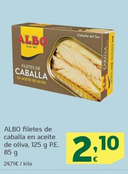 Oferta de Albo - Filetes De Caballa En Aceite De Oliva por 2,1€ en HiperDino