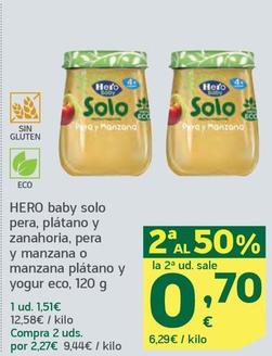 Oferta de Hero - Baby Solo Pera por 1,51€ en HiperDino