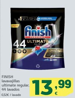 Oferta de Finish - Lavavajillas Ultimate Regular por 13,99€ en HiperDino