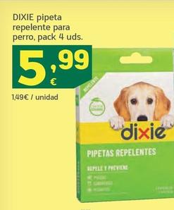 Oferta de Dixie - Pipeta Repelente Para Perro por 5,99€ en HiperDino