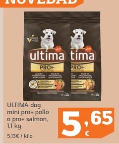 Oferta de Última - Dog Mini Pro + Pollo O Pro + Salmon por 5,65€ en HiperDino