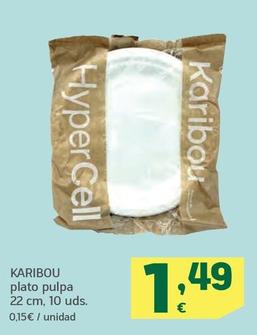 Oferta de Karibou - Plato Pulpa por 1,49€ en HiperDino