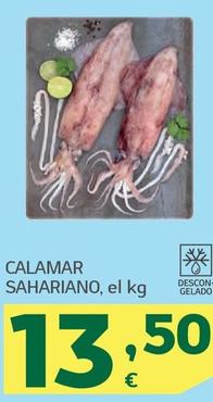 Oferta de Calamar Sahariano por 13,5€ en HiperDino