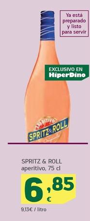 Oferta de Spritz & Roll - Aperitivo por 6,85€ en HiperDino