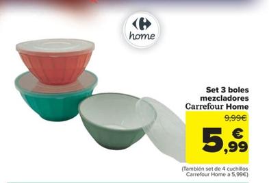Oferta de Carrefour Home - Set 3 boles  mezcladores   por 5,99€ en Carrefour