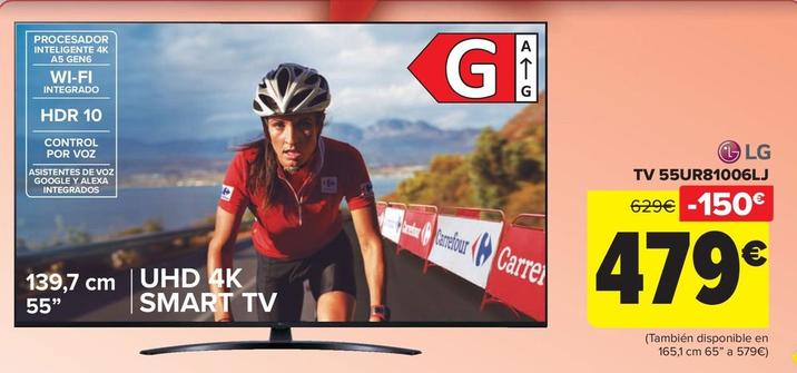 Oferta de LG - TV 55UR81006LJ por 479€ en Carrefour
