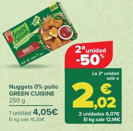 Oferta de Green Cuisine - Nuggets 0% Pollo  por 4,05€ en Carrefour