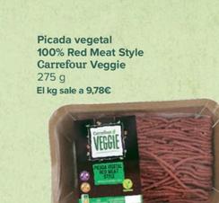 Oferta de Carrefour - Picada vegetal  100% Red Meat Style Veggie por 2,69€ en Carrefour