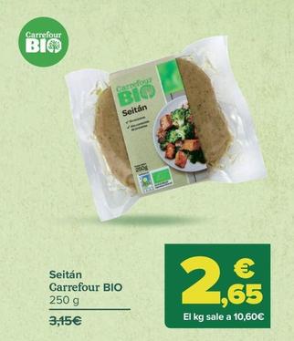 Oferta de Carrefour Bio - Seitán   por 2,65€ en Carrefour