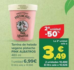 Oferta de  Pink Albatross - Tarrina De Helado Vegano Pistacho  por 6,99€ en Carrefour