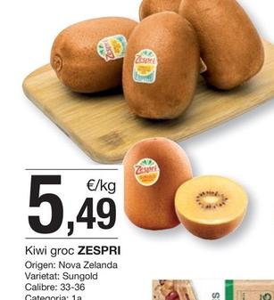 Oferta de Zespri - Kiwi Groc por 5,49€ en BonpreuEsclat