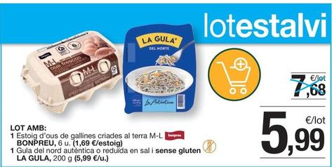 Oferta de La Gula - Gula Del Nord Autentica O Reduida En Sal I Sense Gluten por 5,99€ en BonpreuEsclat
