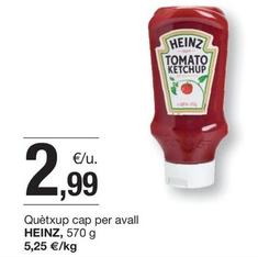 Oferta de Heinz - Quetxup Cap Per Avall por 2,99€ en BonpreuEsclat