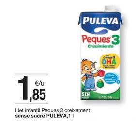 Oferta de Puleva - Llet Infantil Peques 3 Creixement Sense Sucre por 1,85€ en BonpreuEsclat