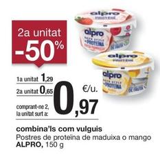 Oferta de Alpro - Postres De Proteina De Maduixa O Mango por 1,29€ en BonpreuEsclat