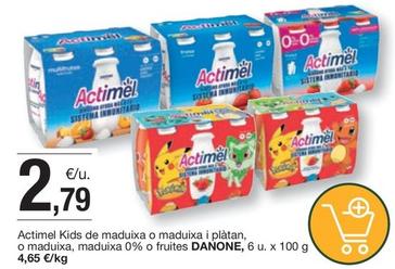 Oferta de Danone - Actimel Kids De Maduixa  por 2,79€ en BonpreuEsclat