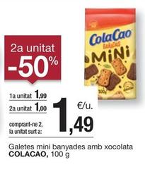 Oferta de Cola Cao - Galletas Mini banyades amb xocolata por 1,99€ en BonpreuEsclat