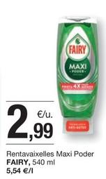 Oferta de Fairy - Rentavaixelles Maxi Poder por 2,99€ en BonpreuEsclat