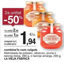 Oferta de La Vieja Fábrica - Mermelada De Pressec por 2,59€ en BonpreuEsclat