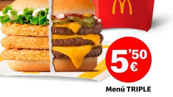 Oferta de  por 5,5€ en McDonald's