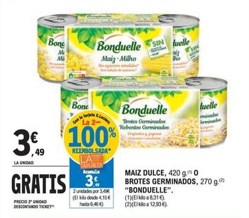 Oferta de Bonduelle - Maiz Dulce O Brotes Germinados por 3,49€ en E.Leclerc