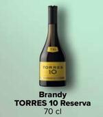 Oferta de Torres - Brandy  10 Reserva en Carrefour