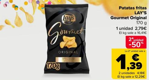 Oferta de Lay’s - Patatas Fritas  Gourmet Original por 2,86€ en Carrefour