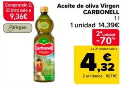 Oferta de Carbonell - Aceite De Oliva Virgen  por 14,39€ en Carrefour
